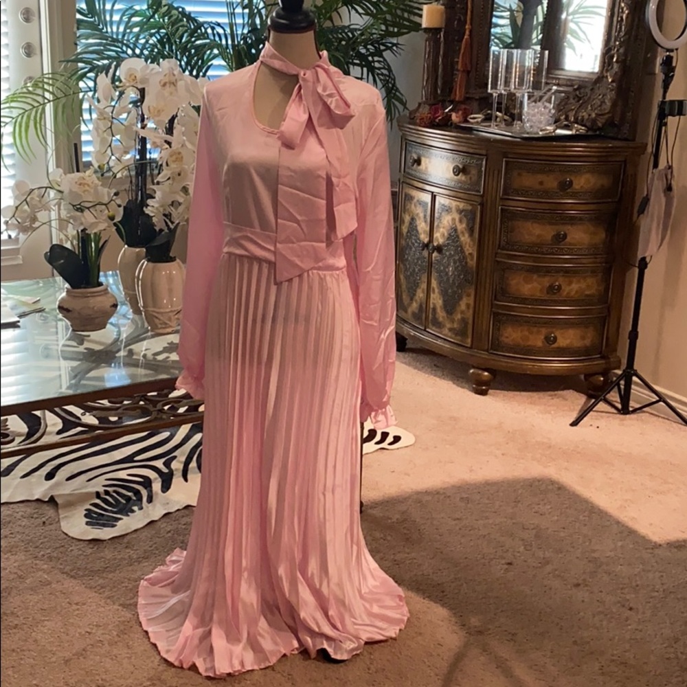 Pink Floor Length Dress #179